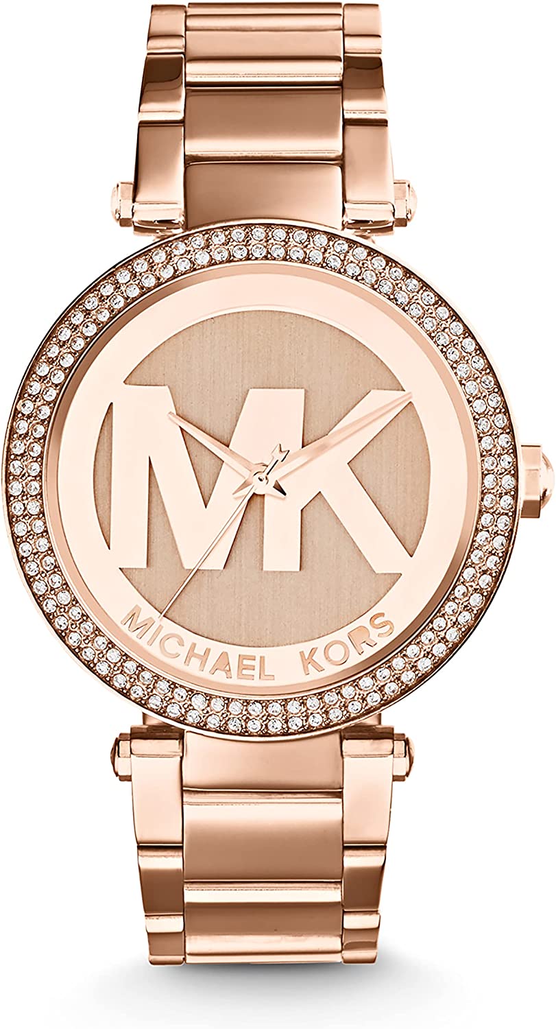 Michael Kors Parker Stainless Steel Watch With Glitz Accents - Image 5